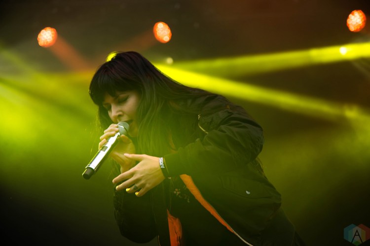 Sleigh Bells performs at the Port Lands in Toronto on June 23, 2017 during NXNE. (Photo: Sarah McNeil/Aesthetic Magazine)