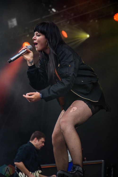 Sleigh Bells performs at the Port Lands in Toronto on June 23, 2017 during NXNE. (Photo: Sarah McNeil/Aesthetic Magazine)