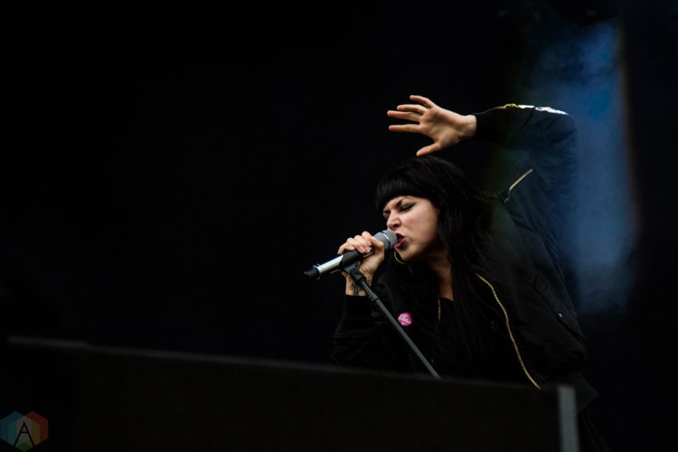 Sleigh Bells performs at the Port Lands in Toronto on June 23, 2017 during NXNE. (Photo: Sarah McNeil/Aesthetic Magazine)