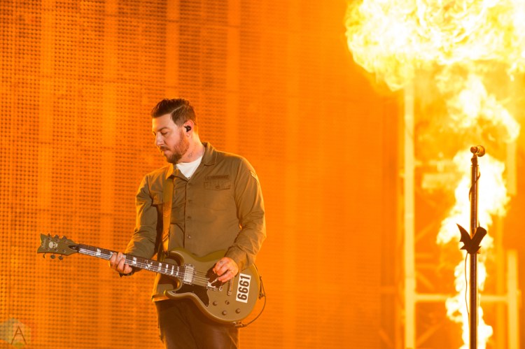 Avenged Sevenfold performs at Rogers Centre in Toronto on July 16, 2017. (Photo: Lisa Mark/Aesthetic Magazine)