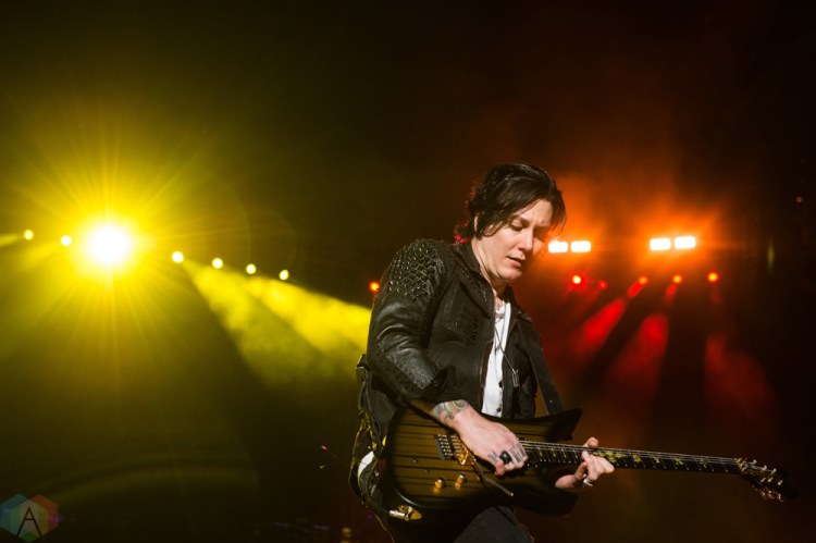 Avenged Sevenfold performs at Rogers Centre in Toronto on July 16, 2017. (Photo: Lisa Mark/Aesthetic Magazine)