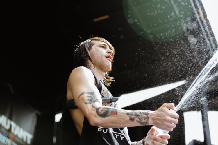 Blessthefall performs at the 2017 Warped Tour at the Lakewood Amphitheatre in Atlanta on June 29, 2017. (Photo: Irma Ali/Aesthetic Magazine)