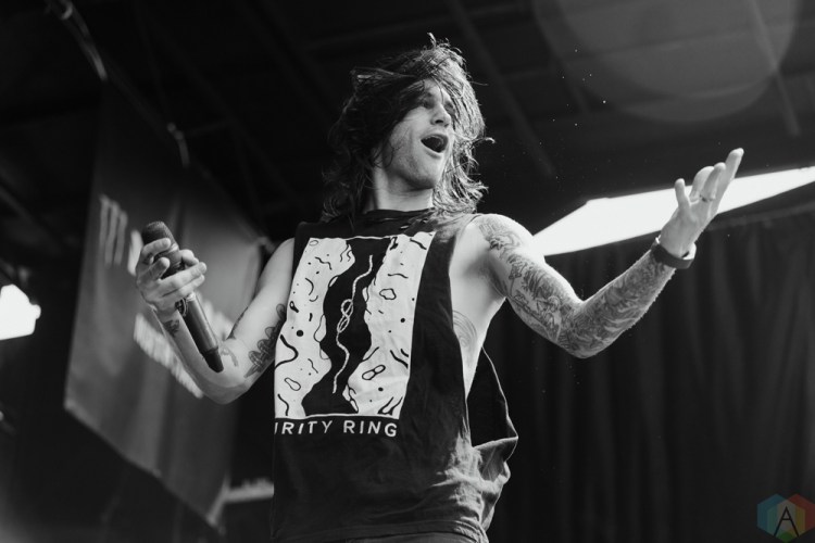 Blessthefall performs at the 2017 Warped Tour at the Lakewood Amphitheatre in Atlanta on June 29, 2017. (Photo: Irma Ali/Aesthetic Magazine)