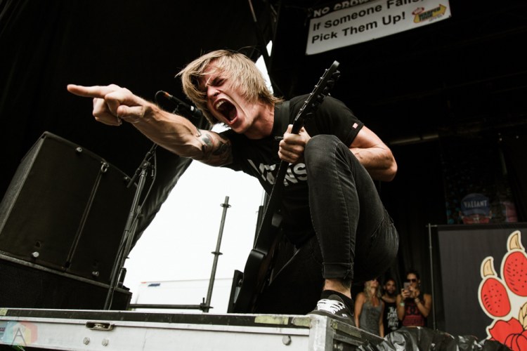 Blessthefall performs at the 2017 Warped Tour at the Lakewood Amphitheatre in Atlanta on June 29, 2017. (Photo: Irma Ali/Aesthetic Magazine)