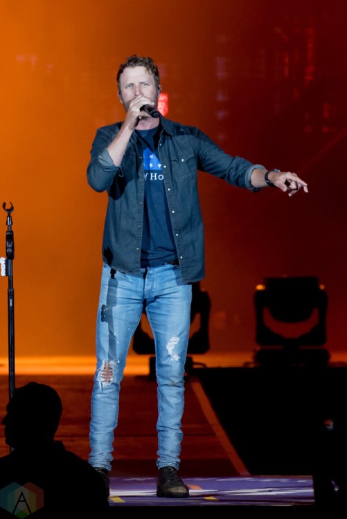 Dierks Bentley performs at Faster Horses Music Festival in Michigan on July 21, 2017. (Photo: Jennifer Boris/Aesthetic Magazine)