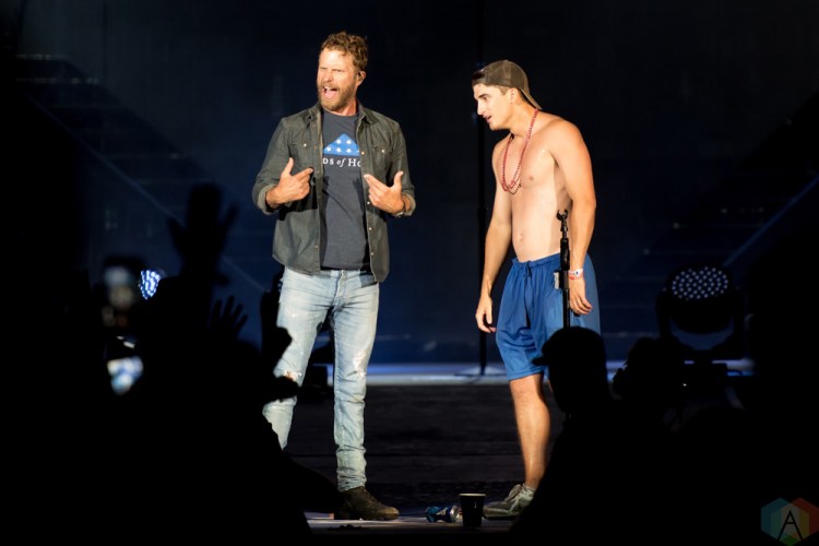 Dierks Bentley performs at Faster Horses Music Festival in Michigan on July 21, 2017. (Photo: Jennifer Boris/Aesthetic Magazine)
