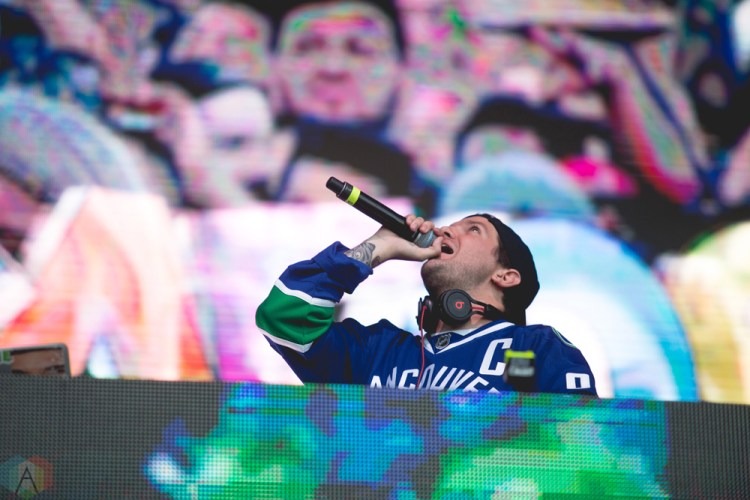 Dillon Francis performs at FVDED in the Park in Surrey, BC on July 7, 2017. (Photo: Isaac Wray/Aesthetic Magazine)