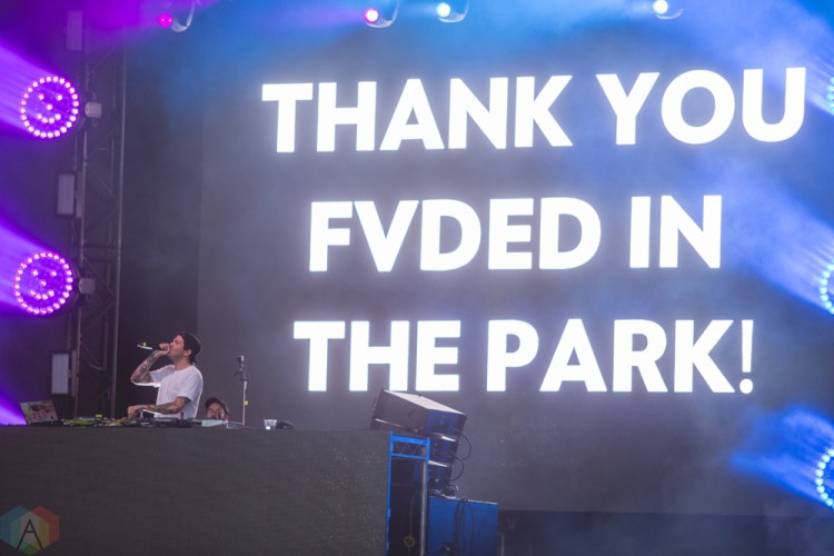 Dillon Francis performs at FVDED in the Park in Surrey, BC on July 7, 2017. (Photo: Isaac Wray/Aesthetic Magazine)