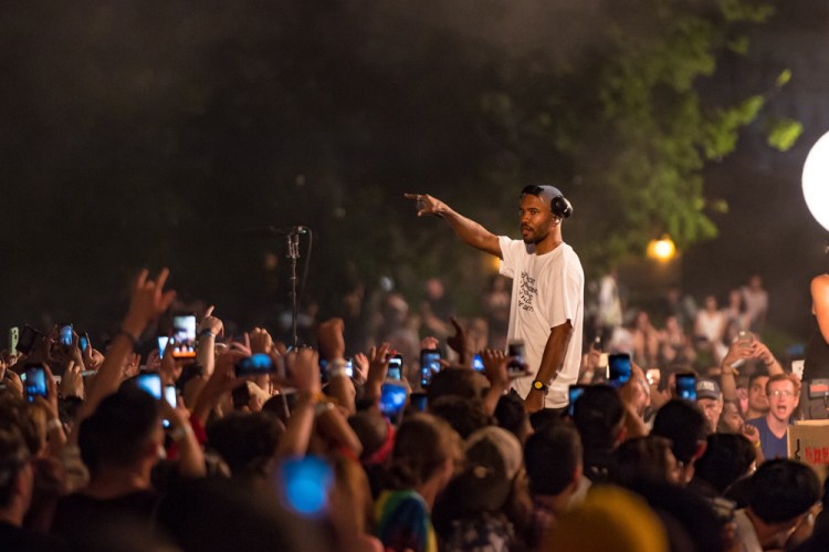 Frank Ocean performs at the Panorama Music Festival in New York City on July 28, 2017. (Photo: Doug Van Sant)