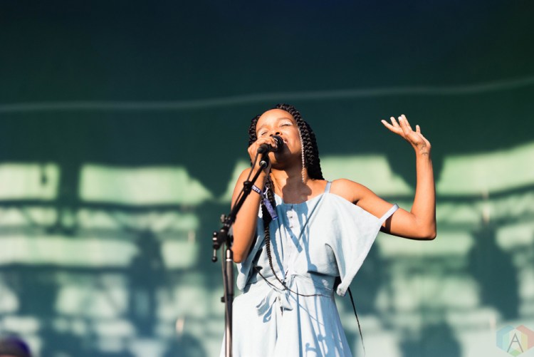 Jamila Woods performs at Pitchfork Festival in Chicago on July 16, 2017. (Photo: Katie Kuropas/Aesthetic Magazine)