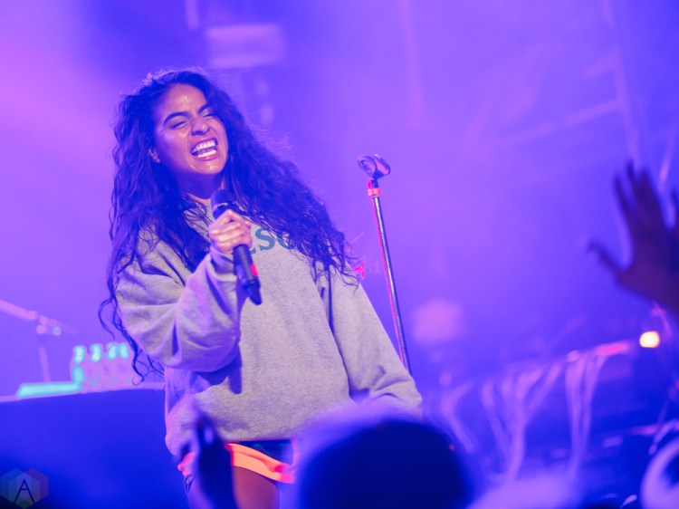 Jessie Reyez performs at Mod Club in Toronto on July 7, 2017. (Photo: Lindsay Duncan/Aesthetic Magazine)