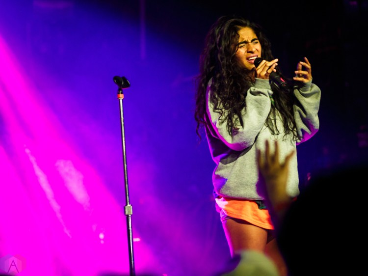 Jessie Reyez performs at Mod Club in Toronto on July 7, 2017. (Photo: Lindsay Duncan/Aesthetic Magazine)