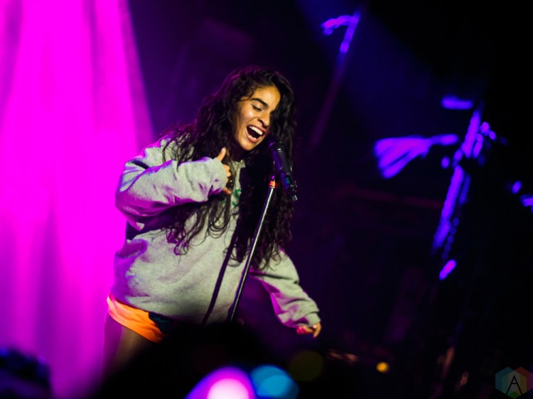 Jessie Reyez performs at Mod Club in Toronto on July 7, 2017. (Photo: Lindsay Duncan/Aesthetic Magazine)