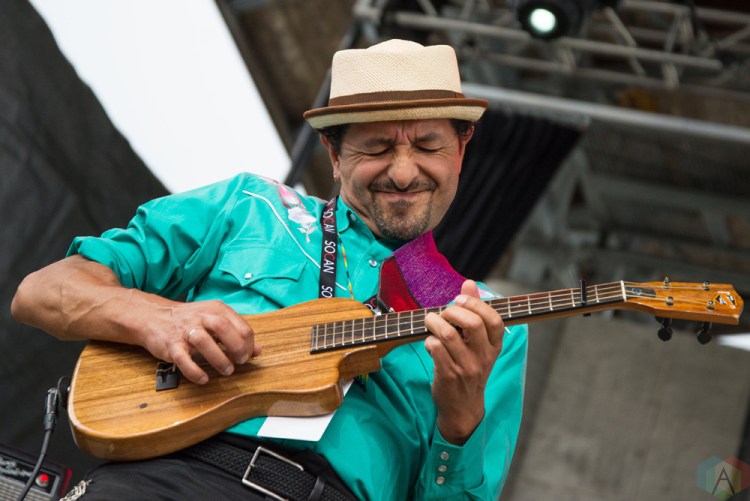 Las Cafeteras performs at Hillside Festival on July 16, 2017. (Photo: Morgan Hotston/Aesthetic Magazine)