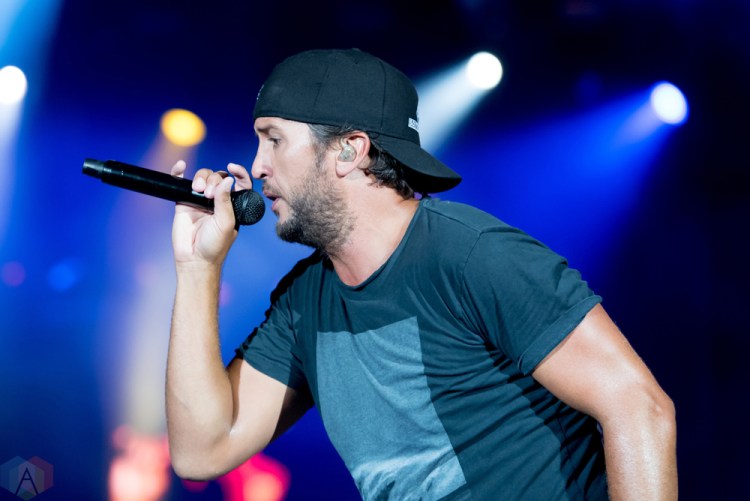 Luke Bryan performs at the Faster Horses Music Festival in Michigan on July 23, 2017. (Photo: Jennifer Boris/Aesthetic Magazine)