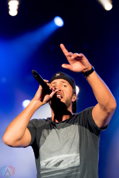 Luke Bryan performs at the Faster Horses Music Festival in Michigan on July 23, 2017. (Photo: Jennifer Boris/Aesthetic Magazine)