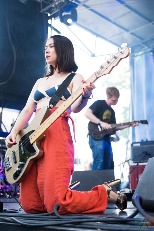 Mitski performs at Pitchfork Festival in Chicago on July 15, 2017. (Photo: Katie Kuropas/Aesthetic Magazine)