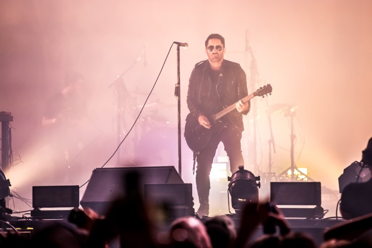 Nine Inch Nails performs at the Panorama Music Festival in New York City on July 30, 2017. (Photo: Nikki Jahanforouz)
