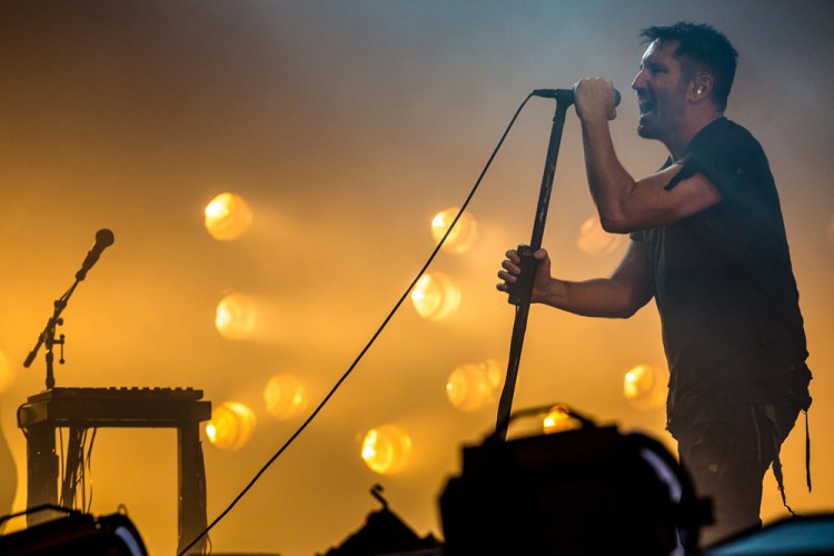 Nine Inch Nails performs at the Panorama Music Festival in New York City on July 30, 2017. (Photo: Nikki Jahanforouz)
