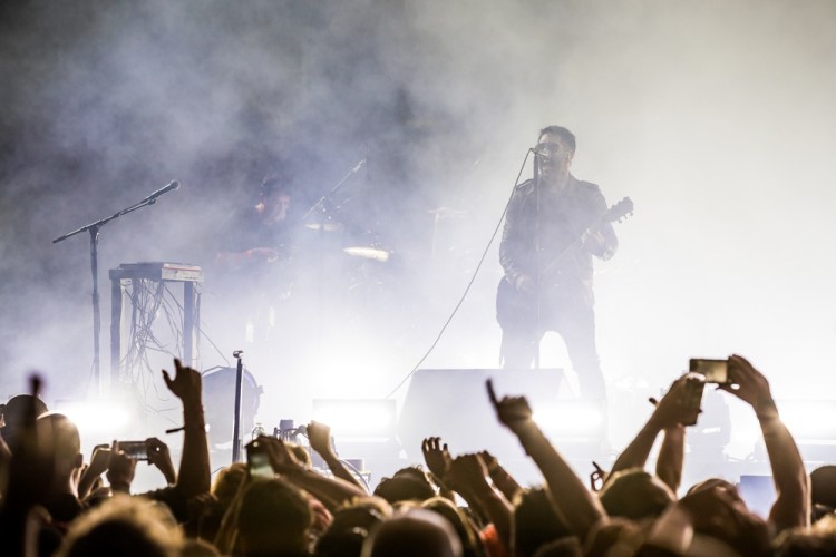 Nine Inch Nails performs at the Panorama Music Festival in New York City on July 30, 2017. (Photo: Nikki Jahanforouz)