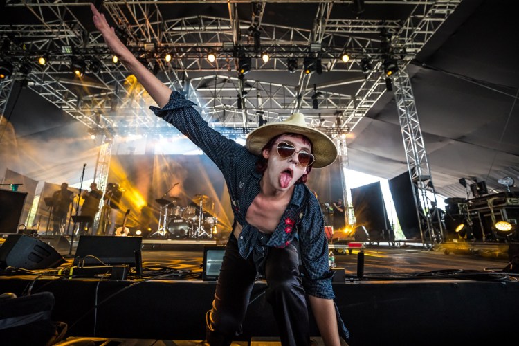 Foxygen performs at the Panorama Music Festival in New York City on July 28, 2017. (Photo: Nikki Jahanforouz)