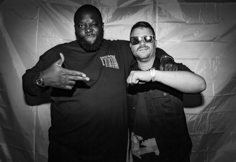 Run The Jewels poses backstage at Capitol Hill Block Party in Seattle on July 21, 2017.