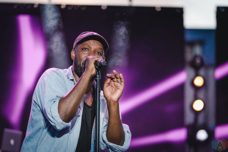 Shad performs at Nathan Phillips Square in Toronto on July 2, 2017. (Photo: Anton Mak/Aesthetic Magazine)