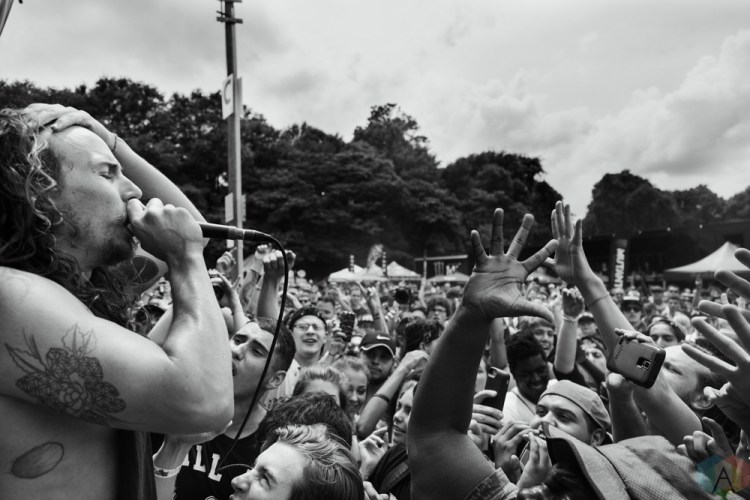 Silent Planet performs at the 2017 Warped Tour at the Lakewood Amphitheatre in Atlanta on June 29, 2017. (Photo: Irma Ali/Aesthetic Magazine)