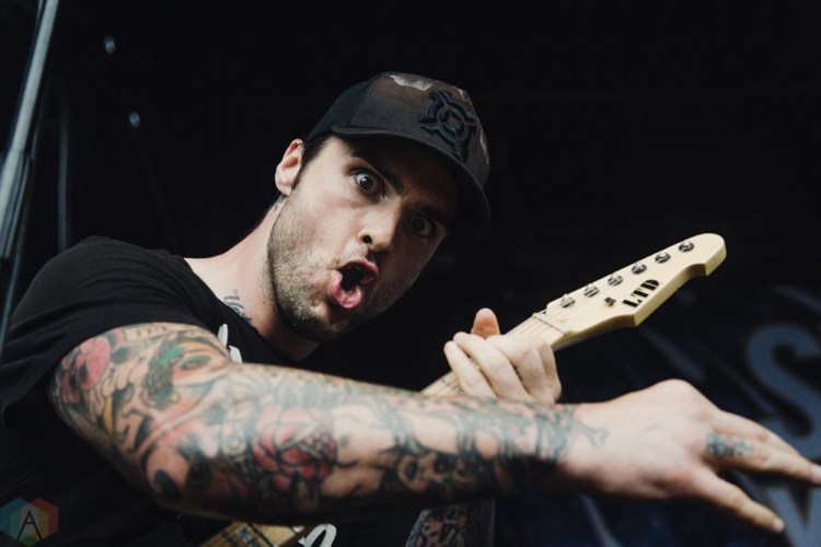 Stick To Your Guns performs at the 2017 Warped Tour at the Lakewood Amphitheatre in Atlanta on June 29, 2017. (Photo: Irma Ali/Aesthetic Magazine)