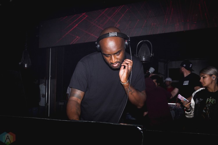 Virgil Abloh performs at Uniun Nightclub in Toronto on July 23, 2017. (Photo: Anton Mak/Aesthetic Magazine)