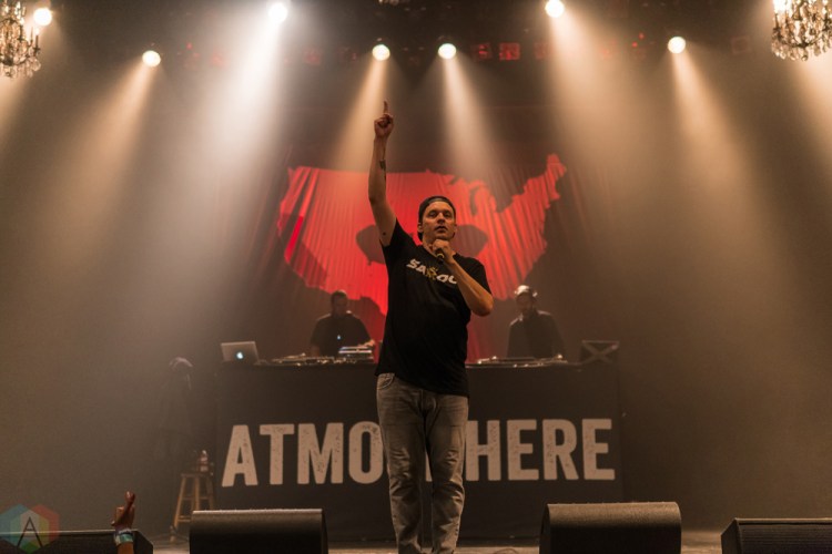 Atmosphere performs at the Wiltern in Los Angeles on August 18, 2017. (Photo: Michael Cooper/Aesthetic Magazine)