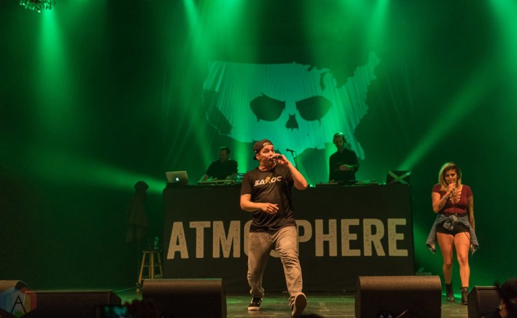 Atmosphere performs at the Wiltern in Los Angeles on August 18, 2017. (Photo: Michael Cooper/Aesthetic Magazine)