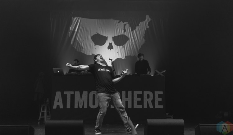 Atmosphere performs at the Wiltern in Los Angeles on August 18, 2017. (Photo: Michael Cooper/Aesthetic Magazine)