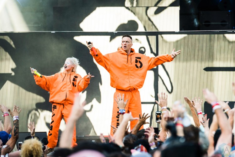 Die Antwoord performs at Project Pabst in Portland, Oregon on August 26, 2017. (Photo: Kevin Tosh/Aesthetic Magazine)