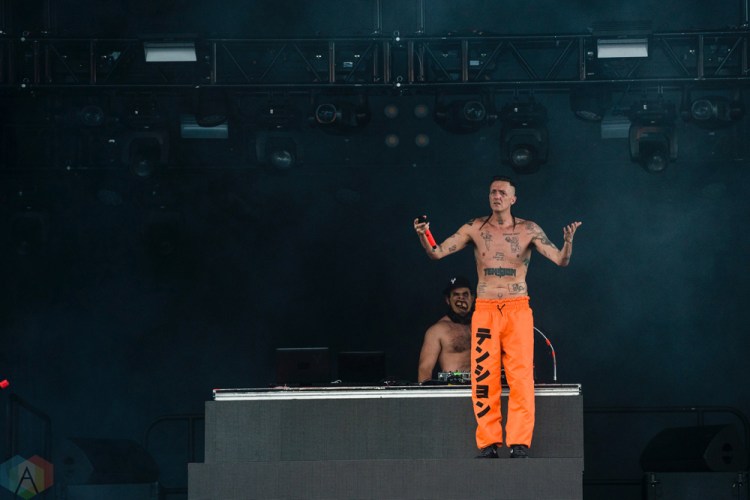 Die Antwoord performs at Project Pabst in Portland, Oregon on August 26, 2017. (Photo: Kevin Tosh/Aesthetic Magazine)