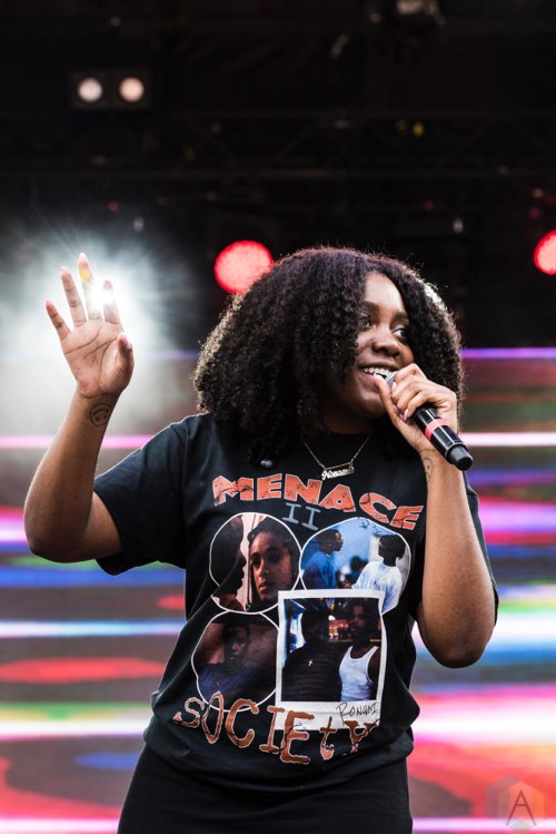 Noname performs at Project Pabst in Portland, Oregon on August 27, 2017. (Photo: Kevin Tosh/Aesthetic Magazine)