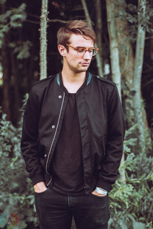 Ellis Ludwig-Leone of San Fermin poses for a backstage portrait at Wayhome 2017. (Photo: Alyssa Balistreri/Aesthetic Magazine)