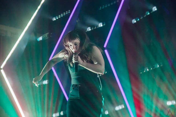 Sylvan Esso performs at Crystal Ballroom in Portland on August 17, 2017. (Photo: Tojo Andrianarivo/Aesthetic Magazine)