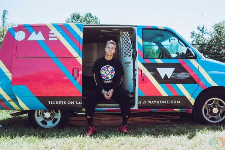 Jonny Pierce of The Drums poses for a backstage portrait at Wayhome 2017. (Photo: Alyssa Balistreri/Aesthetic Magazine)