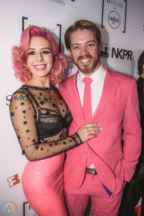 Annalee Belle and JD Scott attend Producers Ball gala in Toronto, Ontario during 2017 Toronto International Film Festival on September 8, 2017. (Photo: Harrison Haines/Aesthetic Magazine)