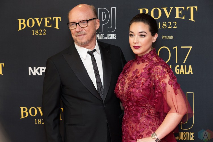 Paul Haggis (L) and Audrey Raffy attend the Artists For Peace And Justice gala at the Art Gallery of Ontario in Toronto on September 10, 2017 during the 2017 Toronto International Film Festival. (Photo: Brendan Albert/Aesthetic Magazine)