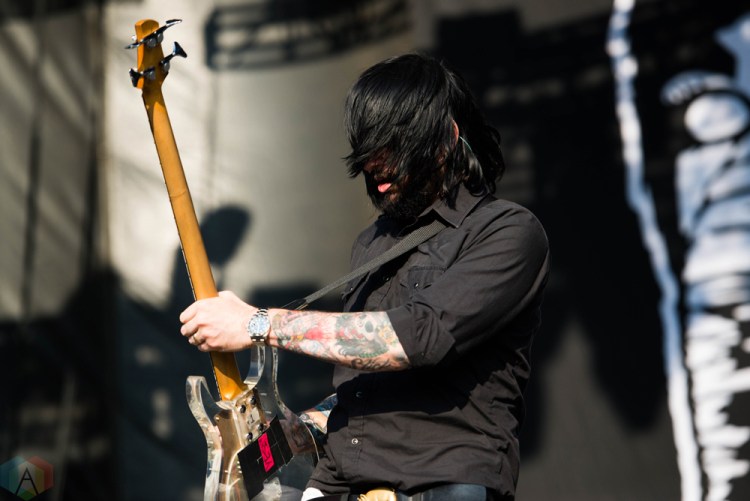 Death From Above performs at Riot Fest in Chicago on September 15, 2017. (Photo: Katie Kuropas/Aesthetic Magazine)