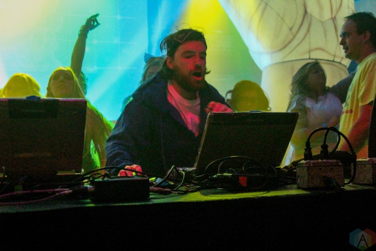 Girl Talk performs at Crofoot Ballroom in Pontiac, Michigan on September 8, 2017. (Photo: Stephen Stewart/Aesthetic Magazine)