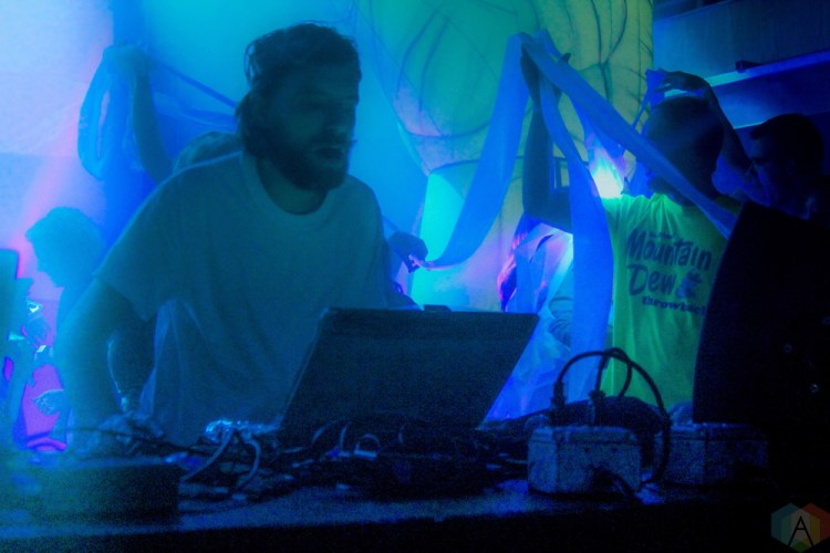 Girl Talk performs at Crofoot Ballroom in Pontiac, Michigan on September 8, 2017. (Photo: Stephen Stewart/Aesthetic Magazine)