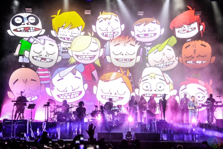 Gorillaz performs at Meadows Festival at Citi Field in New York City on September 16, 2017. (Photo: Alx Bear/Aesthetic Magazine)