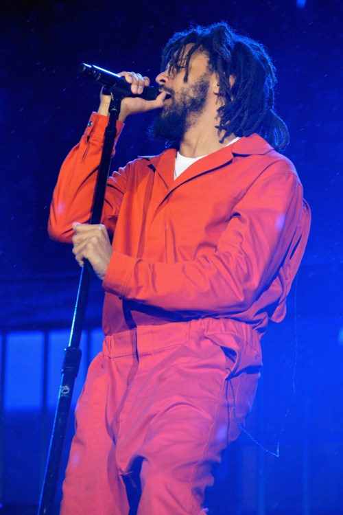 J. Cole performs at Made In America Festival at Benjamin Franklin Parkway on September 2, 2017 in Philadelphia, Pennsylvania. (Photo: Kevin Mazur/Getty)