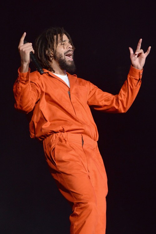 J. Cole performs at Made In America Festival at Benjamin Franklin Parkway on September 2, 2017 in Philadelphia, Pennsylvania. (Photo: Kevin Mazur/Getty)