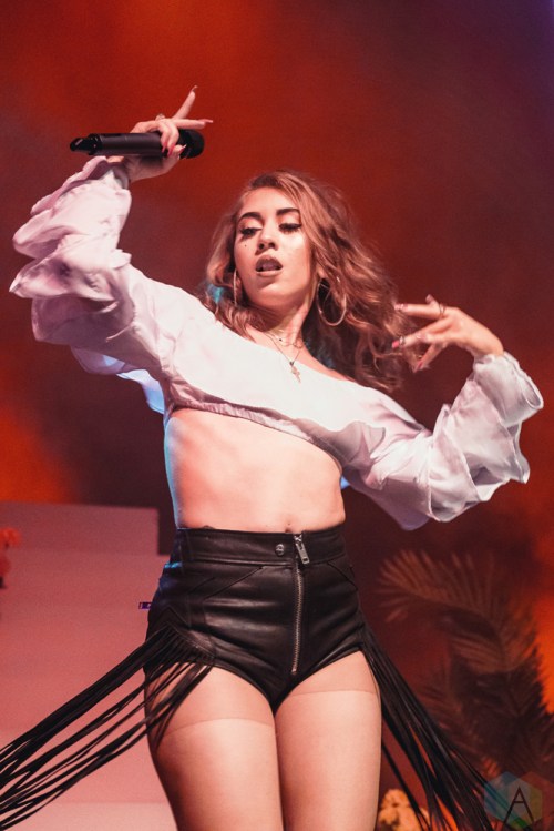 Kali Uchis performs at Danforth Music Hall in Toronto on September 14, 2017. (Photo: Anton Mak/Aesthetic Magazine)