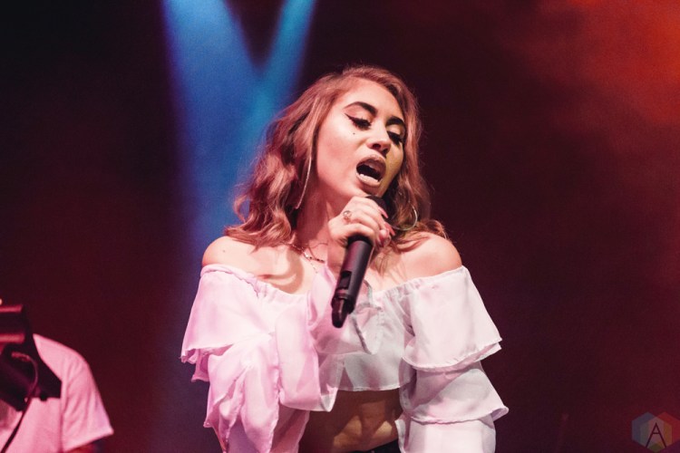 Kali Uchis performs at Danforth Music Hall in Toronto on September 14, 2017. (Photo: Anton Mak/Aesthetic Magazine)