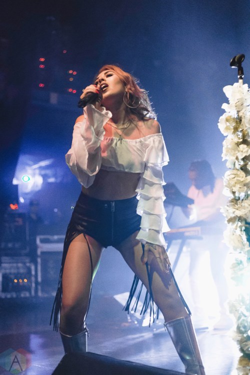 Kali Uchis performs at Danforth Music Hall in Toronto on September 14, 2017. (Photo: Anton Mak/Aesthetic Magazine)